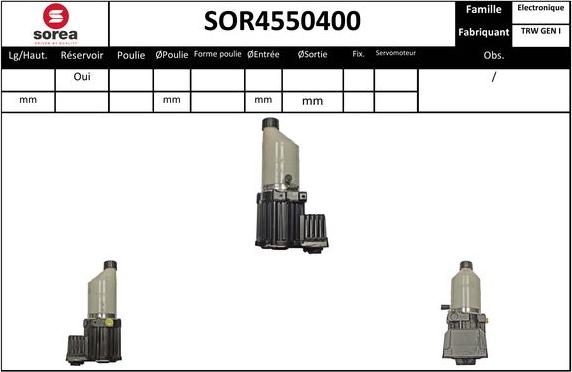 SNRA SOR4550400 - Hidravlik nasos, sükan sistemi furqanavto.az