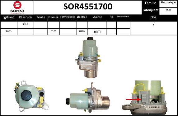 SNRA SOR4551700 - Hidravlik nasos, sükan sistemi furqanavto.az