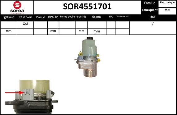 SNRA SOR4551701 - Hidravlik nasos, sükan sistemi furqanavto.az