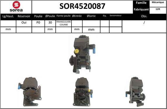 SNRA SOR4520087 - Hidravlik nasos, sükan sistemi furqanavto.az