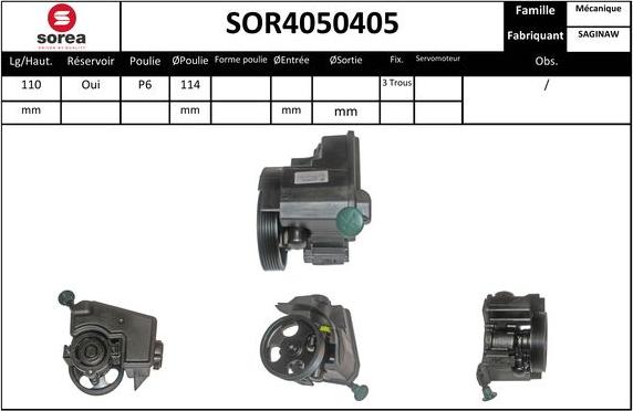 SNRA SOR4050405 - Hidravlik nasos, sükan sistemi furqanavto.az