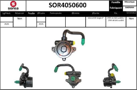 SNRA SOR4050600 - Hidravlik nasos, sükan sistemi furqanavto.az