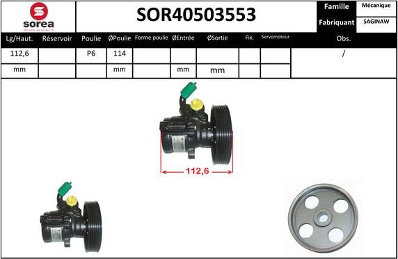 SNRA SOR40503553 - Hidravlik nasos, sükan sistemi furqanavto.az