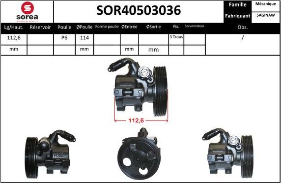 SNRA SOR40503036 - Hidravlik nasos, sükan sistemi furqanavto.az