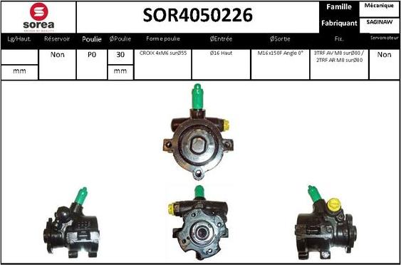 SNRA SOR4050226 - Hidravlik nasos, sükan sistemi furqanavto.az