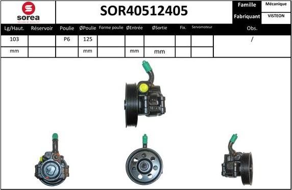 SNRA SOR40512405 - Hidravlik nasos, sükan sistemi furqanavto.az