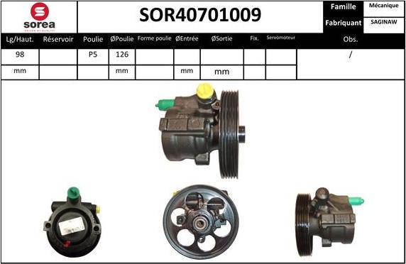 SNRA SOR40701009 - Hidravlik nasos, sükan sistemi furqanavto.az