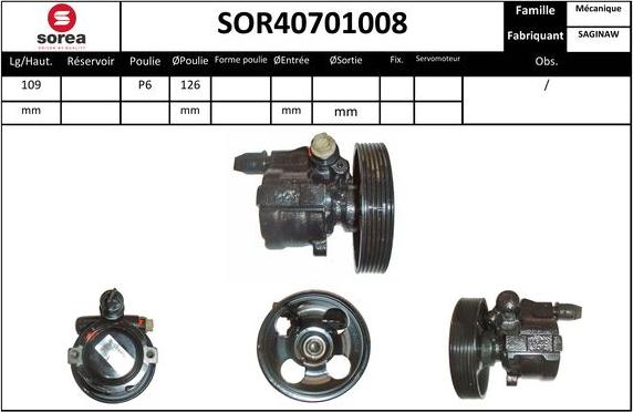 SNRA SOR40701008 - Hidravlik nasos, sükan sistemi furqanavto.az