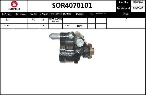 SNRA SOR4070101 - Hidravlik nasos, sükan sistemi furqanavto.az