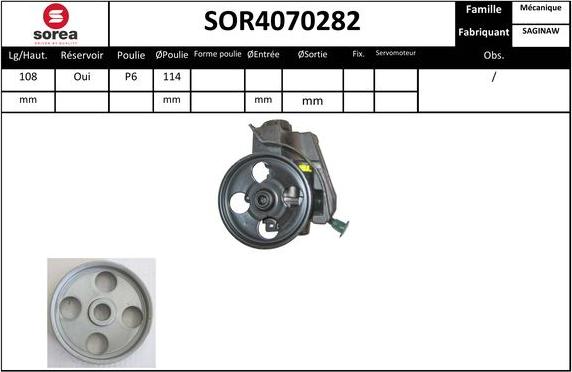 SNRA SOR4070282 - Hidravlik nasos, sükan sistemi furqanavto.az