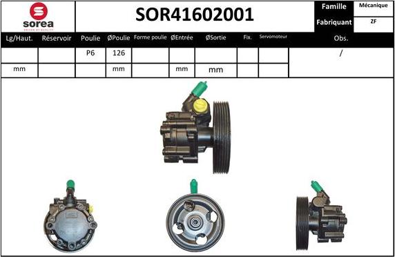 SNRA SOR41602001 - Hidravlik nasos, sükan sistemi furqanavto.az