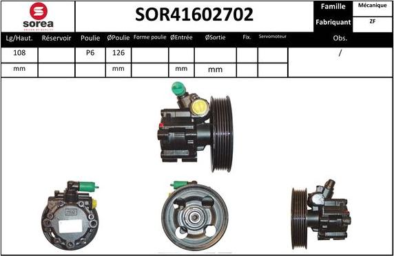 SNRA SOR41602702 - Hidravlik nasos, sükan sistemi furqanavto.az