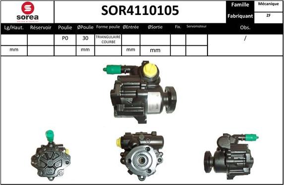 SNRA SOR4110105 - Hidravlik nasos, sükan sistemi furqanavto.az