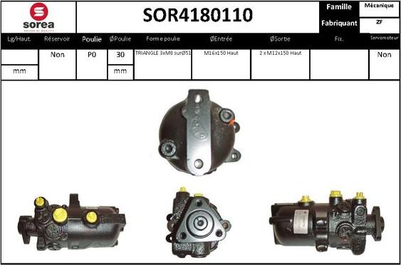 SNRA SOR4180110 - Hidravlik nasos, sükan sistemi furqanavto.az