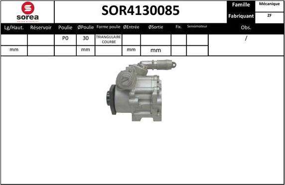 SNRA SOR4130085 - Hidravlik nasos, sükan sistemi furqanavto.az