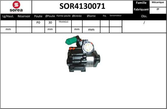 SNRA SOR4130071 - Hidravlik nasos, sükan sistemi furqanavto.az