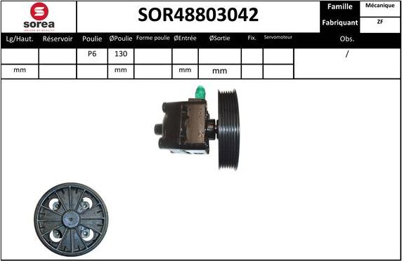 SNRA SOR48803042 - Hidravlik nasos, sükan sistemi furqanavto.az