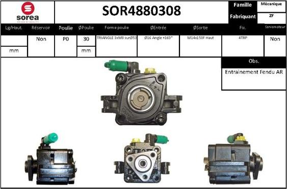 SNRA SOR4880308 - Hidravlik nasos, sükan sistemi furqanavto.az