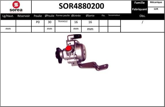 SNRA SOR4880200 - Hidravlik nasos, sükan sistemi furqanavto.az