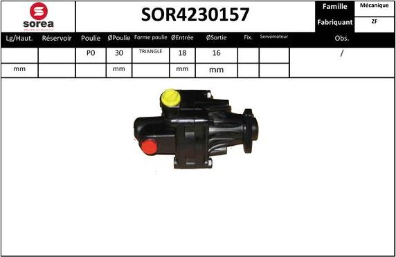 SNRA SOR4230157 - Hidravlik nasos, sükan sistemi furqanavto.az