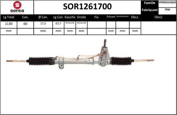 SNRA SOR1261700 - Sükan qurğusu furqanavto.az