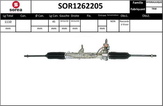 SNRA SOR1262205 - Sükan qurğusu furqanavto.az