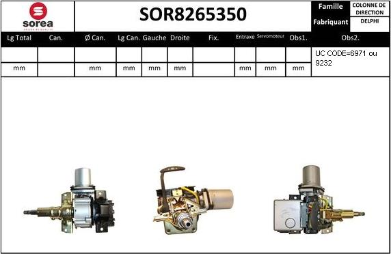 SNRA SOR8265350 - Sükan sütunu furqanavto.az