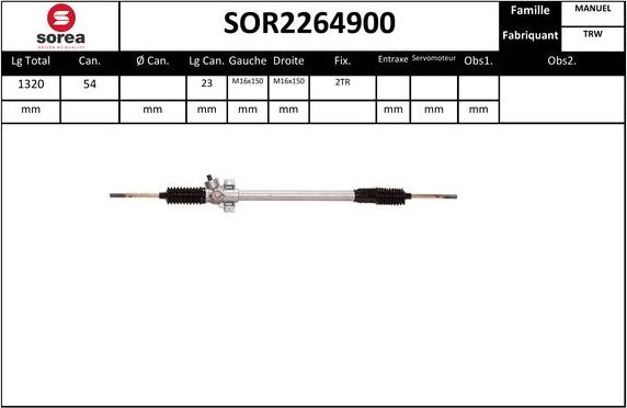 SNRA SOR2264900 - Sükan qurğusu furqanavto.az