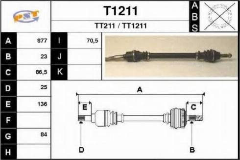 SNRA T1211 - Sürücü mili furqanavto.az