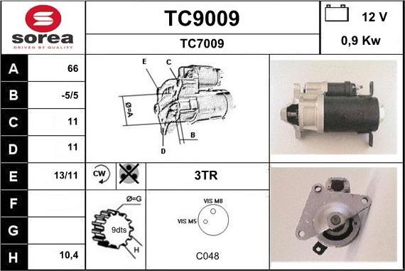 SNRA TC9009 - Başlanğıc furqanavto.az