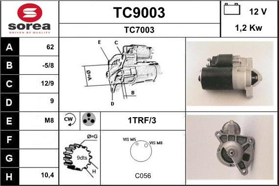 SNRA TC9003 - Başlanğıc furqanavto.az
