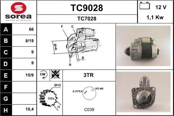 SNRA TC9028 - Başlanğıc furqanavto.az