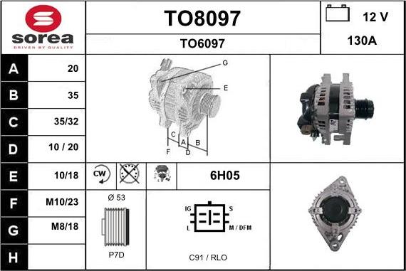 SNRA TO8097 - Alternator furqanavto.az