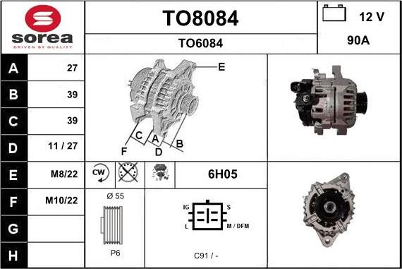 SNRA TO8084 - Alternator furqanavto.az