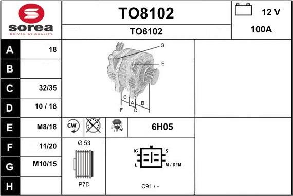 SNRA TO8102 - Alternator furqanavto.az