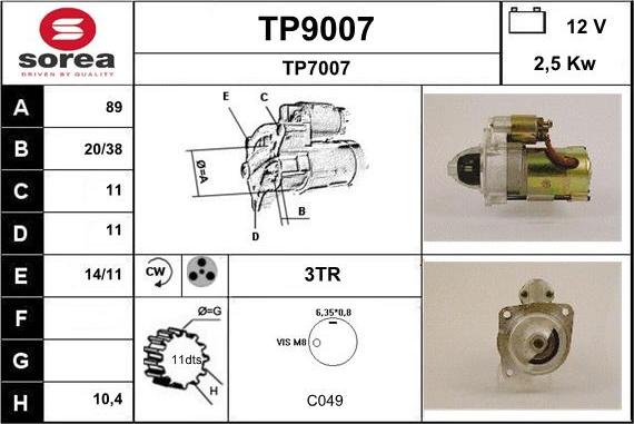 SNRA TP9007 - Başlanğıc furqanavto.az