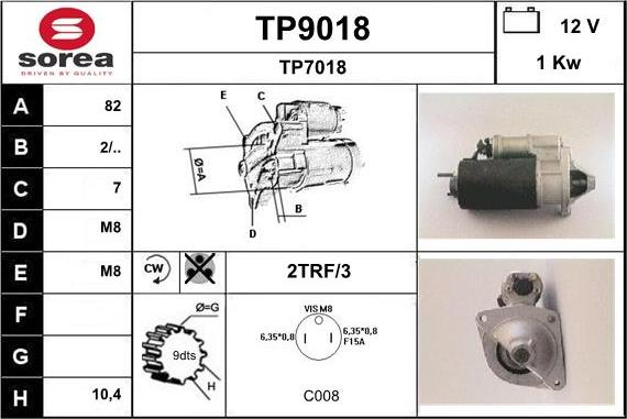 SNRA TP9018 - Başlanğıc furqanavto.az