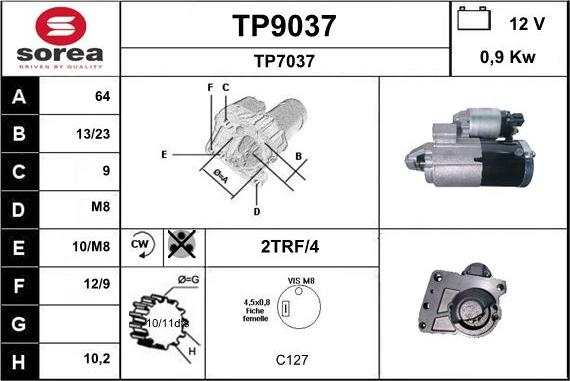 SNRA TP9037 - Başlanğıc furqanavto.az