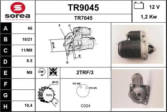 SNRA TR9045 - Başlanğıc furqanavto.az