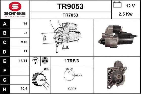 SNRA TR9053 - Başlanğıc furqanavto.az