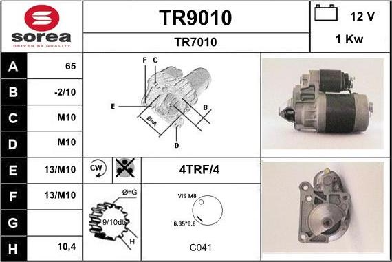 SNRA TR9010 - Başlanğıc furqanavto.az