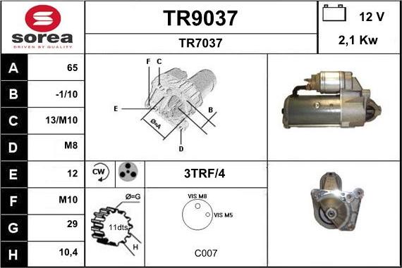 SNRA TR9037 - Başlanğıc furqanavto.az