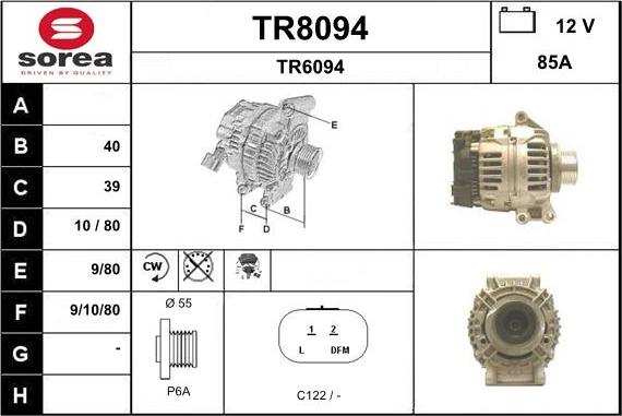 SNRA TR8094 - Alternator furqanavto.az