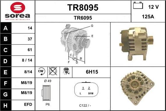 SNRA TR8095 - Alternator furqanavto.az