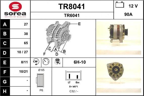 SNRA TR8041 - Alternator furqanavto.az