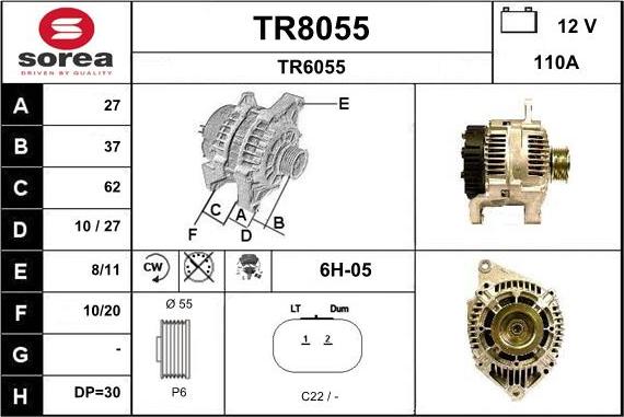SNRA TR8055 - Alternator furqanavto.az