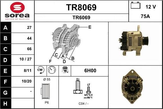 SNRA TR8069 - Alternator furqanavto.az