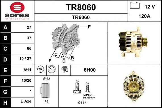 SNRA TR8060 - Alternator furqanavto.az