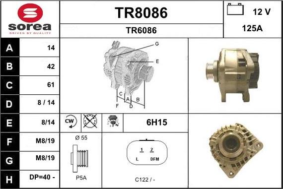SNRA TR8086 - Alternator furqanavto.az