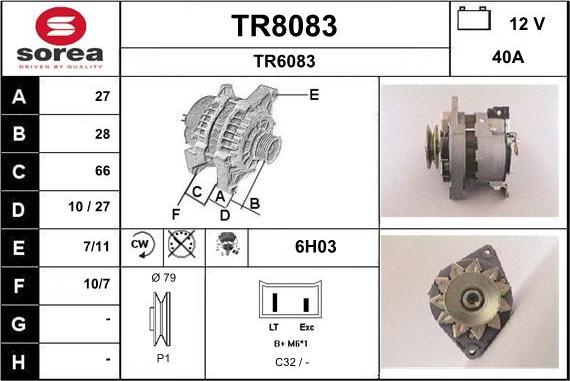 SNRA TR8083 - Alternator furqanavto.az